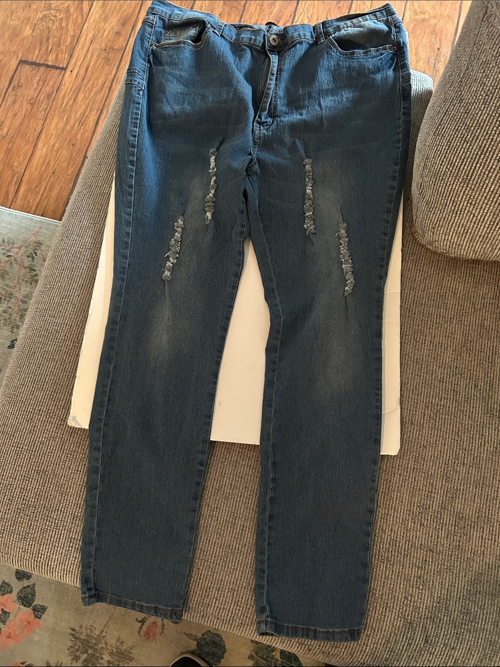 Be Girl Women’s Jeans embroidered back pockets gold tag size 22 plus size jeans - Picture 12 of 12